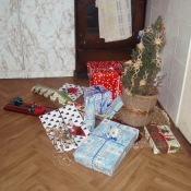 Náš vánoční stromeček s dárečky